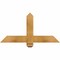 Ekena Millwork Eugene Rough Sawn Timber Gable Bracket, Western Red Cedar, 36"W x 18"H x 4"D x 4"F, 12/12 Pitch GBW036X18X0404EUG00RWR - alternate 1